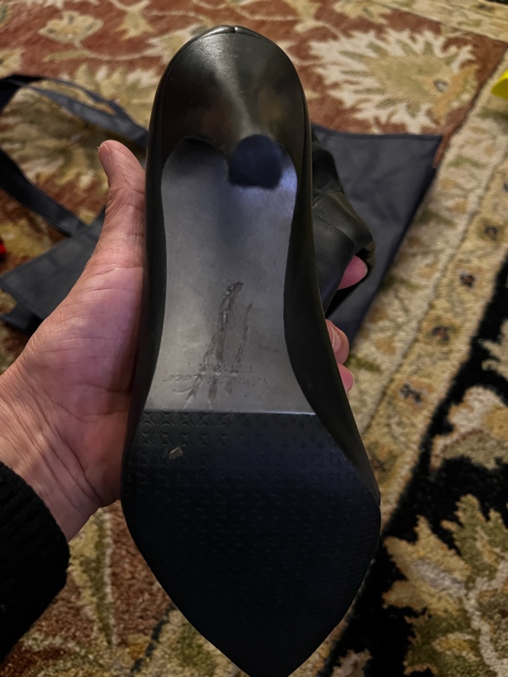 Kenneth Cole Black Heeled Boots